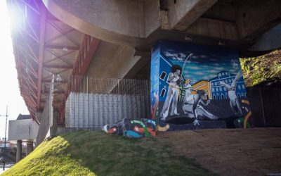 Arte no metrô: projeto com grafite junta cores e capoeira nas estações de Salvador